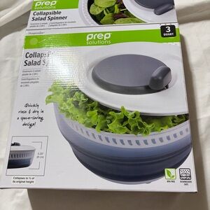 Progressive collapsible salad spinner NWT